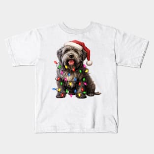 Christmas Bouvier des Flandres Kids T-Shirt